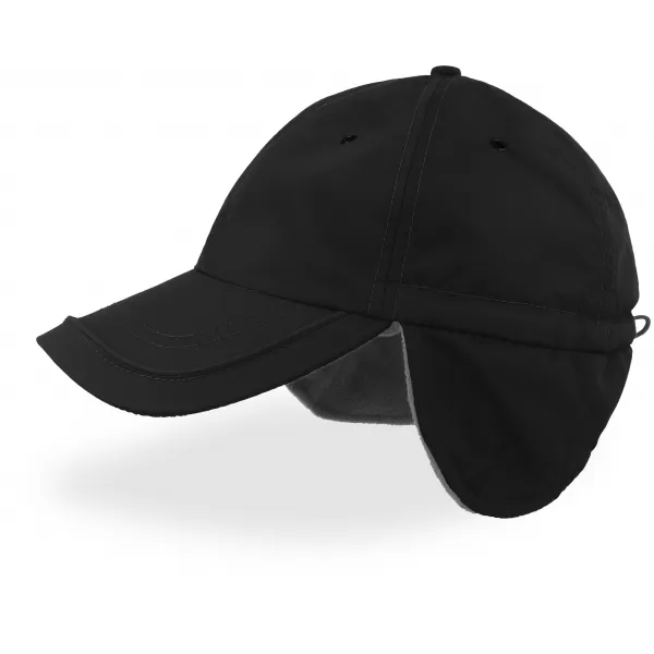  Čiapka ATLANTIS | Techno Flap-S BLACK 