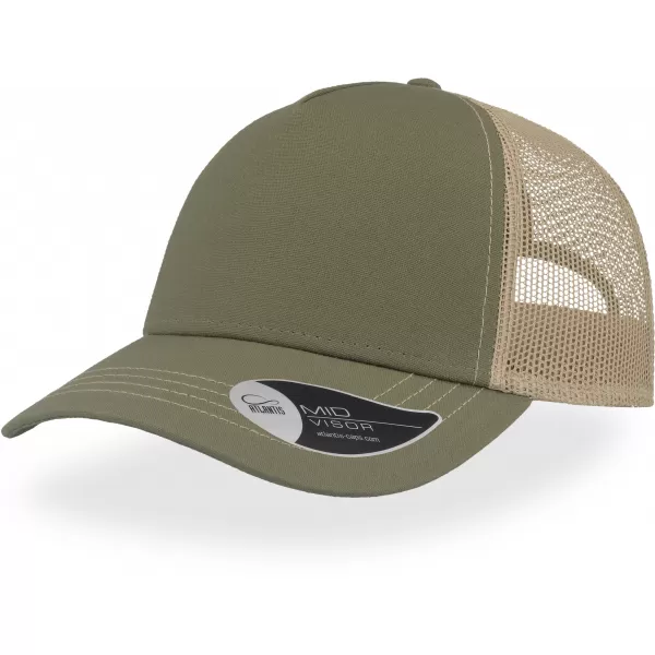  Čiapka ATLANTIS | Rapper Canvas OLIVE/KHAKI 