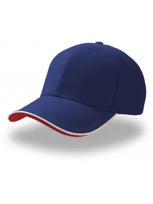 Čiapka ATLANTIS | Pilot Piping Sandwich ROYAL/WHITE