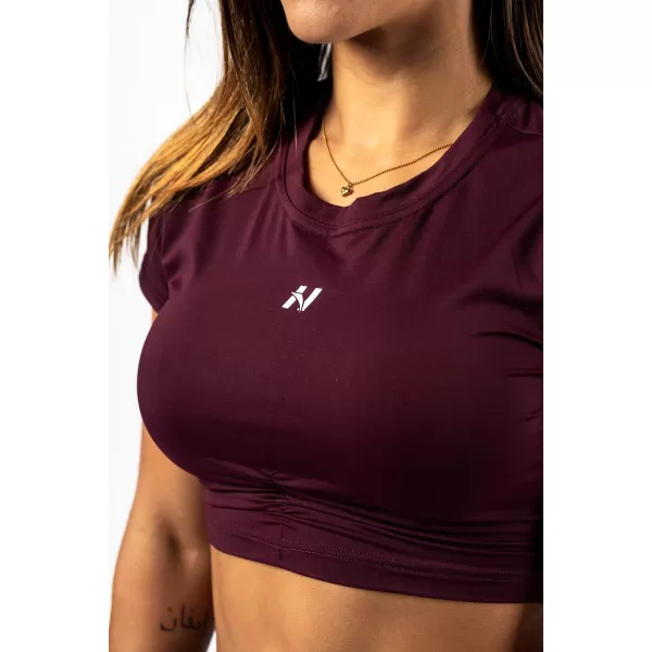  Crop top s otvoreným chrbtom STRONG BEAUTY 430 DARK RED Nebbia 