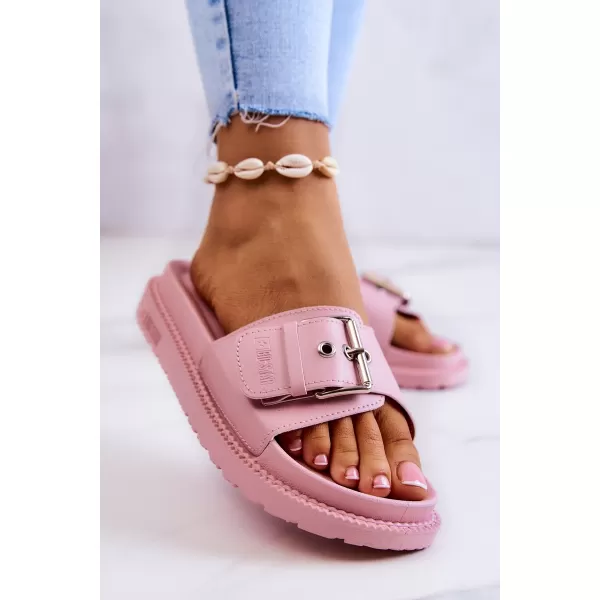  Dámske módne šľapky BIG STAR JJ274A308 RUŽOVÁ Big Star Shoes 