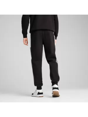 Pánske tepláky PUMA ESS BLOCK SWEATPANTS FL CL 684688-01 ČIERNA