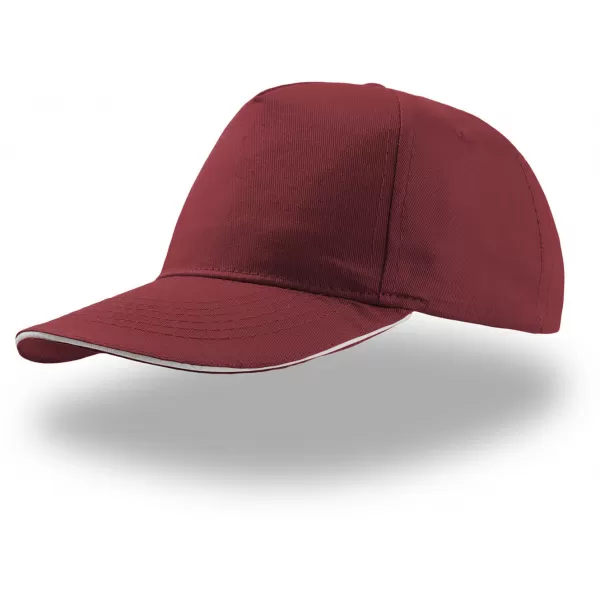  Čiapka ATLANTIS | Start Five Sandwich BURGUNDY 