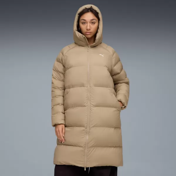  Dámsky kabát PUMA MONO HOODED PARKA 688384-55 BÉŽOVÁ 