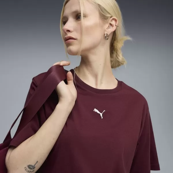  Tričko PUMA ESS RELAXED TEE 684971-96 ČERVENÝ 