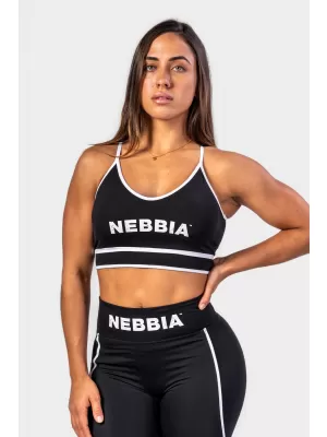 Stredná podporná športová podprsenka MY RULES 608 BLACK Nebbia
