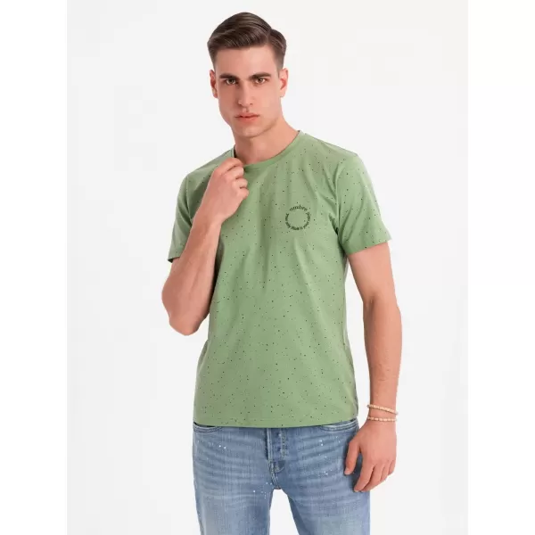  Pánske tričko OMBRE OM-TSFP-0186 ZELENÁ 