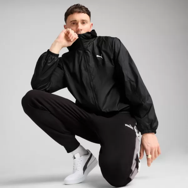  Veterný breaker PUMA ESS REGULAR WINDBREAKER 684625-01 ČIERNY 