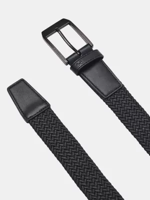 Pánsky opasok UNDER ARMOUR M BRAIDED GOLF BELT 1387746-001 ČIERNA