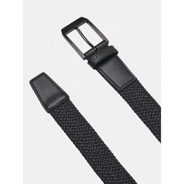 Pánsky opasok UNDER ARMOUR M BRAIDED GOLF BELT 1387746-001 ČIERNA 
