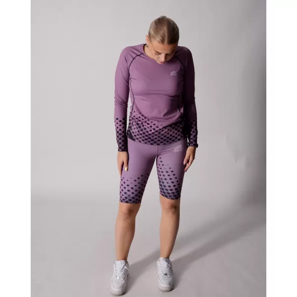  Dámske prémiové funkčné tričko s dlhým rukávom ALTISPORT VOJ/ALW109TR03 FIALOVÁ 