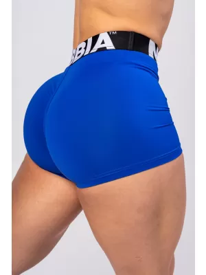 Fitness šortky s vysokým pásom GLUTE PUMP 240 BLUE Nebbia