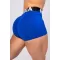 Fitness šortky s vysokým pásom GLUTE PUMP 240 BLUE Nebbia