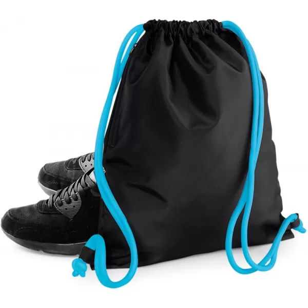  | BG 110 BLACK/SURF BLUE BagBase 