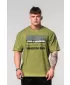 Vyprané oversized tričko HERITAGE 355 GREEN Nebbia