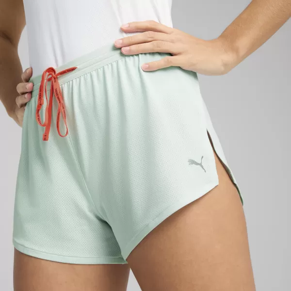  Dámske šortky PUMA EVRYDAY KNIT 3 SPLT SHRT ?W 526664_50 POKOJNÁ MODRÁ 