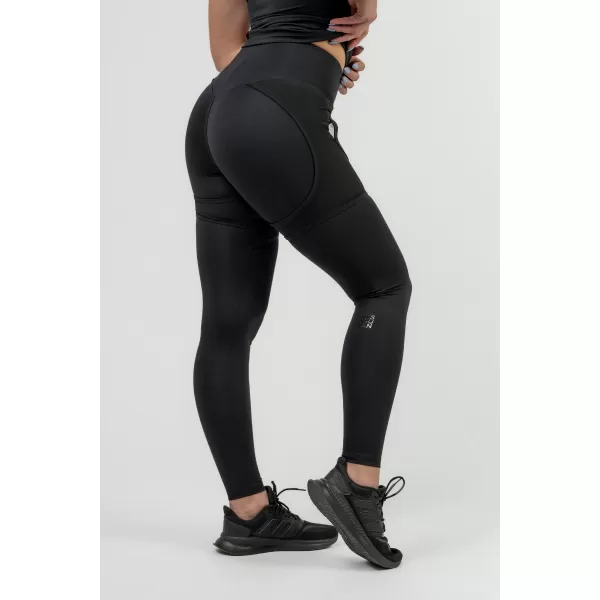  Dámske športové legíny s INTENSE Mesh 838 BLACK Nebbia 