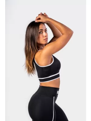 Stredná podporná športová podprsenka MY RULES 608 BLACK Nebbia