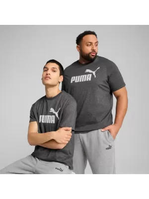 Pánske tričko PUMA ESS NO. 1 LOGO HEATHER TEE 682550-01 ČIERNA