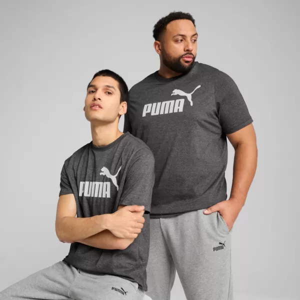  Pánske tričko PUMA ESS NO. 1 LOGO HEATHER TEE 682550-01 ČIERNA 
