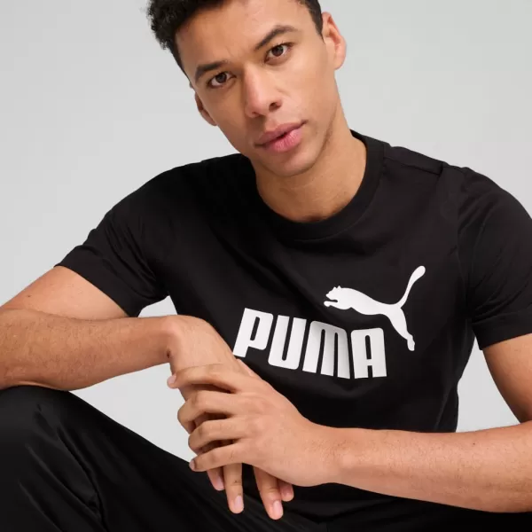  Pánske tričko PUMA ESS NO. 1 LOGO TEE 682532-01 ČIERNA 