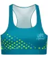 Dámska prémiová funkčná športová podprsenka ALTISPORT VOJ/ALW109POD01 SMARAGDOVÁ/FLUO ŽLTÁ