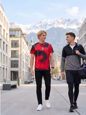 Prémiové pánske funkčné tričko ALTISPORT VOJ/ALM113TR01 ČERVENÁ