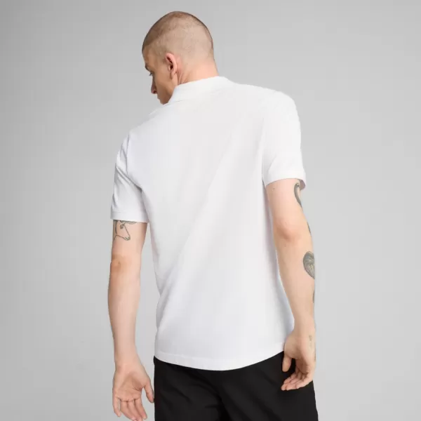  Pánske tričko s golierom PUMA ESS PIQUE POLO 682554-02 BIELA 