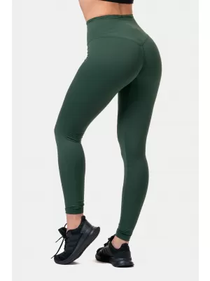 Klasické HERO legíny s vysokým pásom 570 DARK GREEN Nebbia