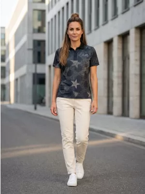 Dámske funkčné tričko s prémiovým golierom ALTISPORT VOJ/ALW111TR05 HVIEZDIČKY
