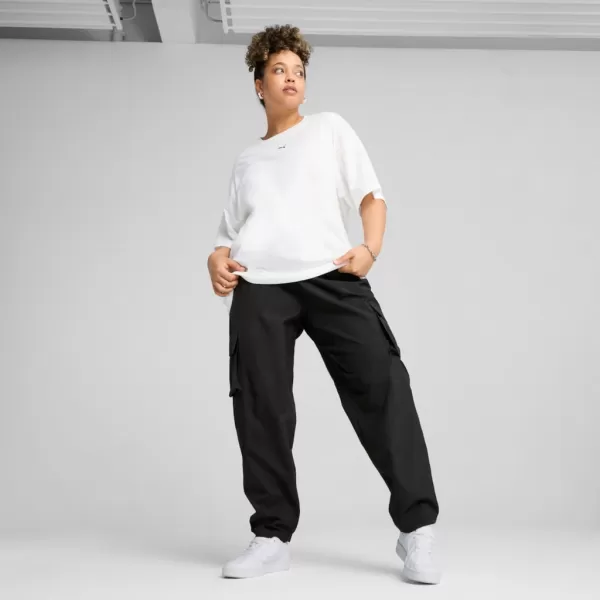 Tričko PUMA ESS RELAXED TEE 684971-02 BIELY 
