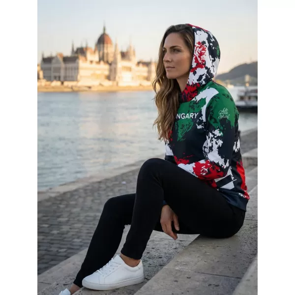  Dámska prémiová funkčná mikina ALTISPORT VOJ/ALW036HU/MI01 ŠKVRNY 