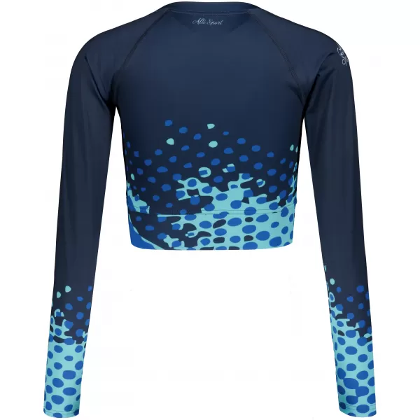  Dámsky funkčný prémiový crop top ALTISPORT VOJ/ALW109TR04 KRÁĽOVSKÁ MODRÁ 