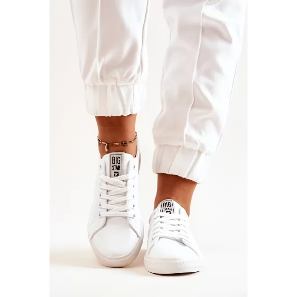  Dámske kožené tenisky BIG STAR JJ274311 BIELA ​​Big Star Shoes 