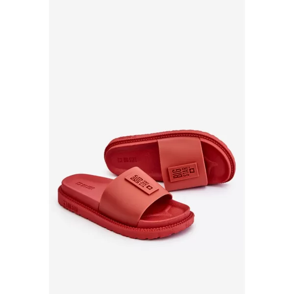  Dámske šľapky BIG STAR LL274430 ČERVENÁ Big Star Shoes 