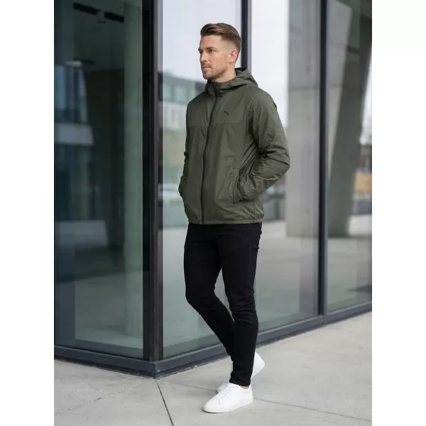  Pánska vetrovka PUMA ESS REGULAR WINDBREAKER 684625-70 ZELENÁ 
