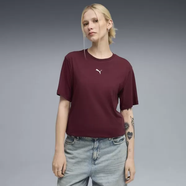  Tričko PUMA ESS RELAXED TEE 684971-96 ČERVENÝ 