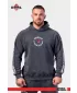 Praná mikina s kapucňou HERITAGE 793 BLACK Nebbia