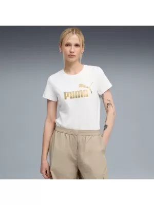 Tričko PUMA ESS METALLIC NO. 1 LOGO TEE 631536-52 BIELY