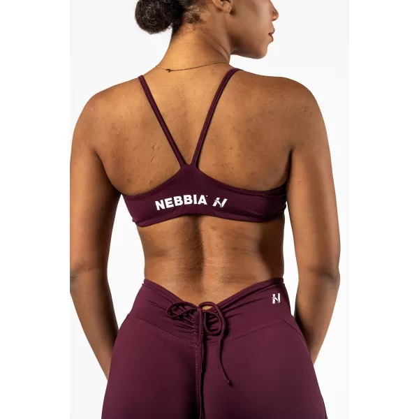  Športová podprsenka so strednou podporou TWIST-KNOT 423 DARK RED Nebbia 
