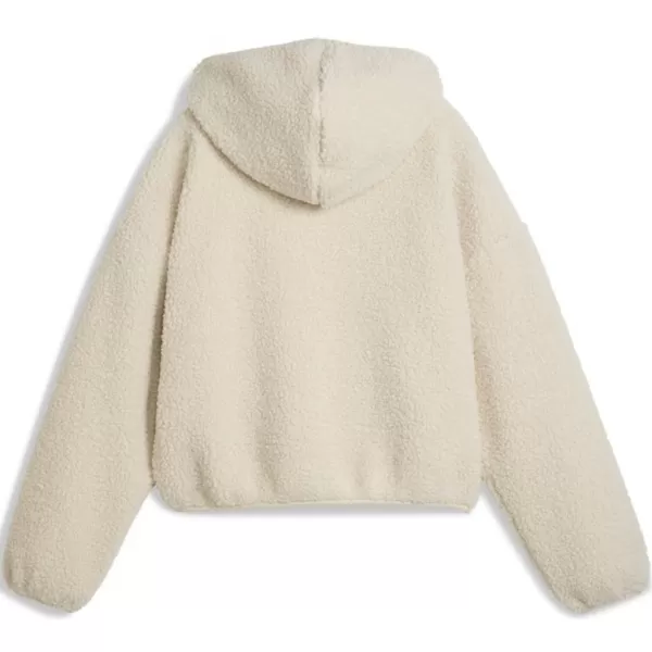 Dámska mikina PUMA WARDROBE ESS OVERSIZED POLAR FLEECE HOODIE 632048-87 BIELY 