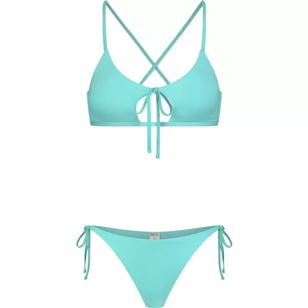  Dámske bikiny - najvyššia časť NORDBLANC NBSSS8211 TYRKYSOVÝ 