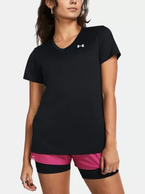 Dámske tričko UNDER ARMOUR TECH SSV- SOLID 1384229-001 ČIERNA