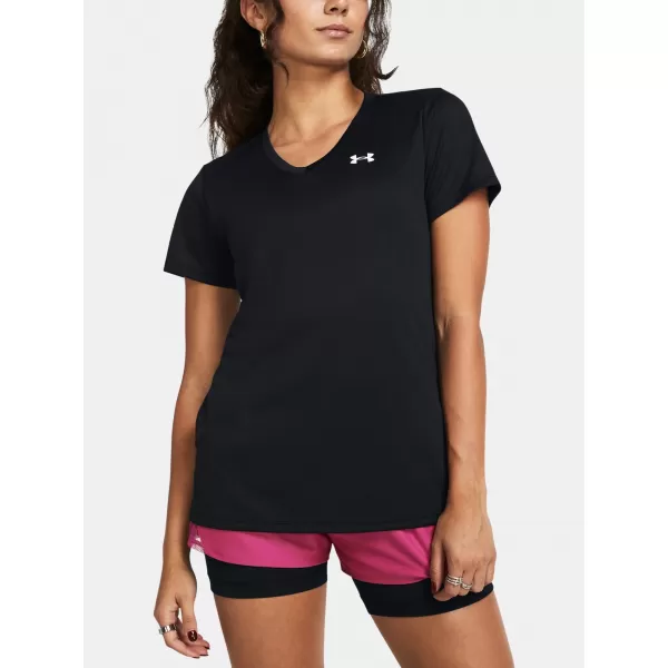  Dámske tričko UNDER ARMOUR TECH SSV- SOLID 1384229-001 ČIERNA 