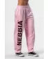 Voľné voľné tepláky BOYFRIEND STYLE 432 PINK Nebbia
