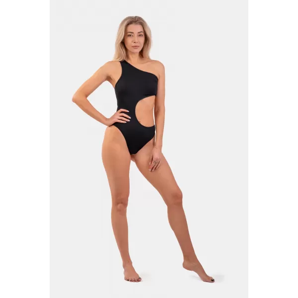  Asymetrické monokiny na jedno rameno 459 BLACK Nebbia 