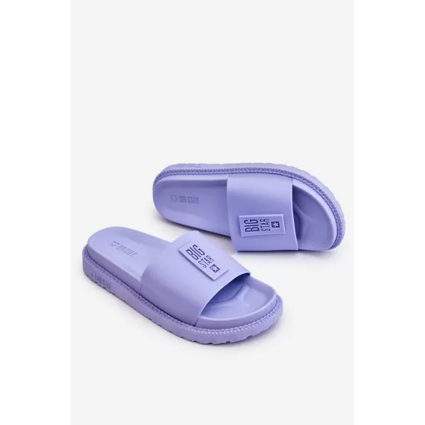  Dámske módne šľapky BIG STAR JJ274A304 FIALOVÁ Big Star Shoes 
