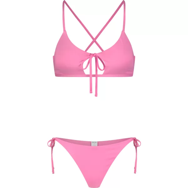  Dámske bikiny - najvyššia časť NORDBLANC NBSSS8211 RUŽOVÝ 