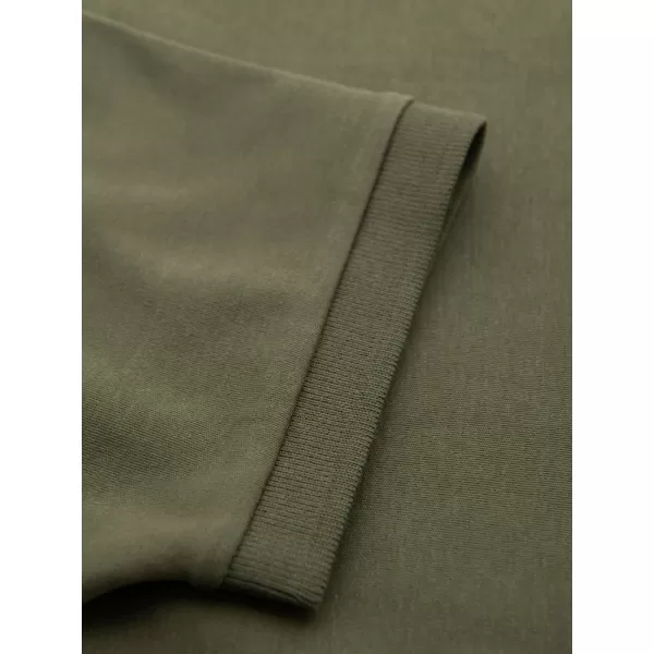  Pánska polokošeľa OMBRE OM-POSS-0148 OLIVOVÝ 
