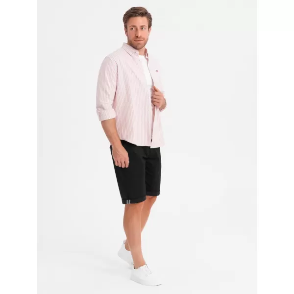  Pánske šortky OMBRE OM-SRCS-0197 ČIERNA 